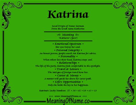 katrina|biblical meaning of katrina.